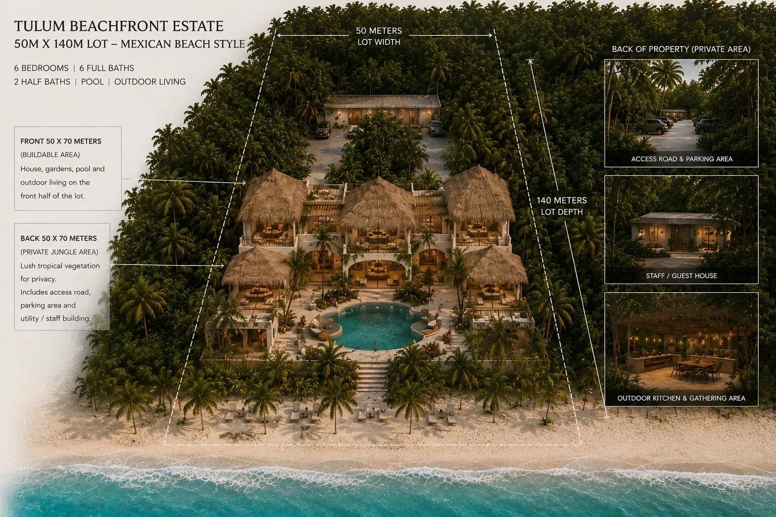 Tulum Hotel Zone Beachfront Land - photo 14