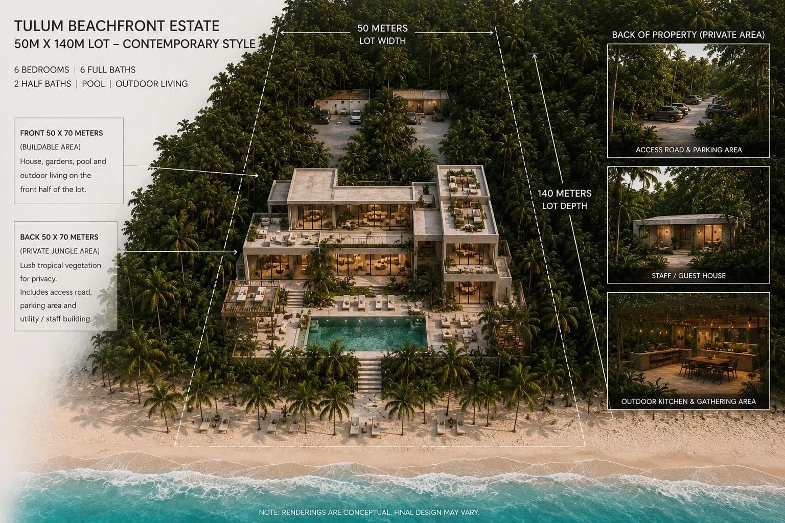 Tulum Hotel Zone Beachfront Land - photo 6