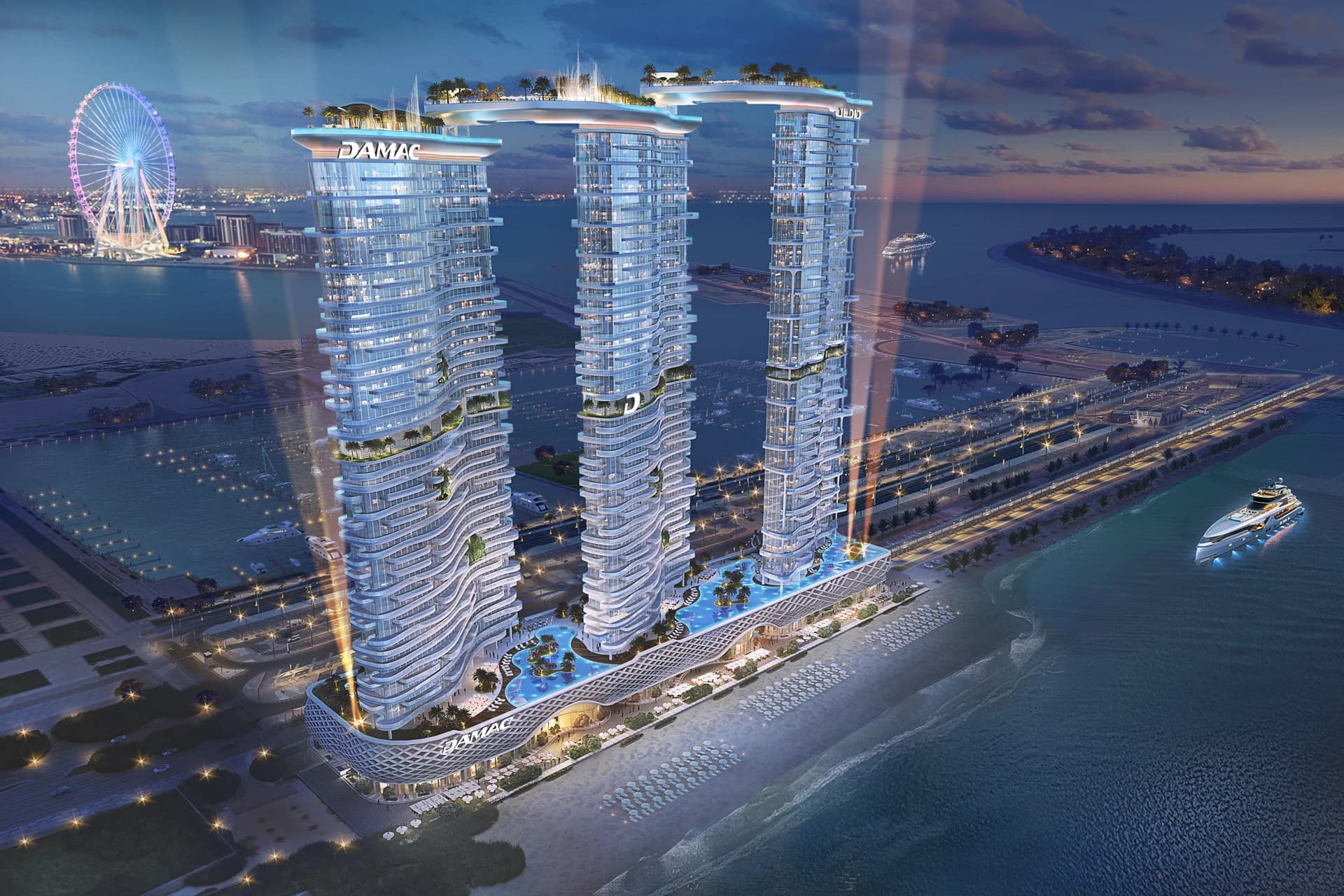 2 Bed Condo/Apartment - DAMAC Bay by Cavalli | Floor 37 - photo 4