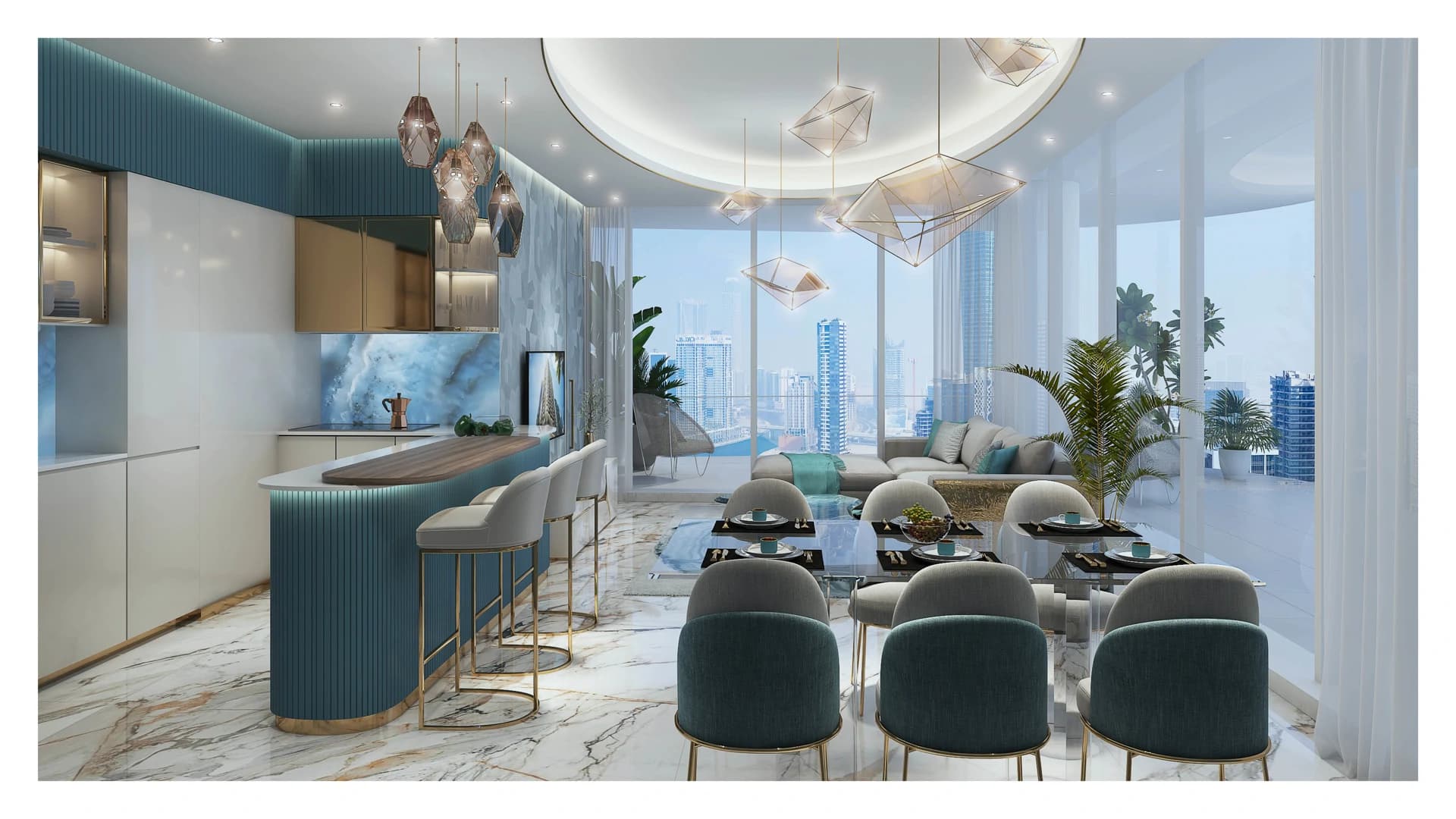 4 Bed Condo/Apartment - Chic Tower by DAMAC | Floor 34 - photo 6