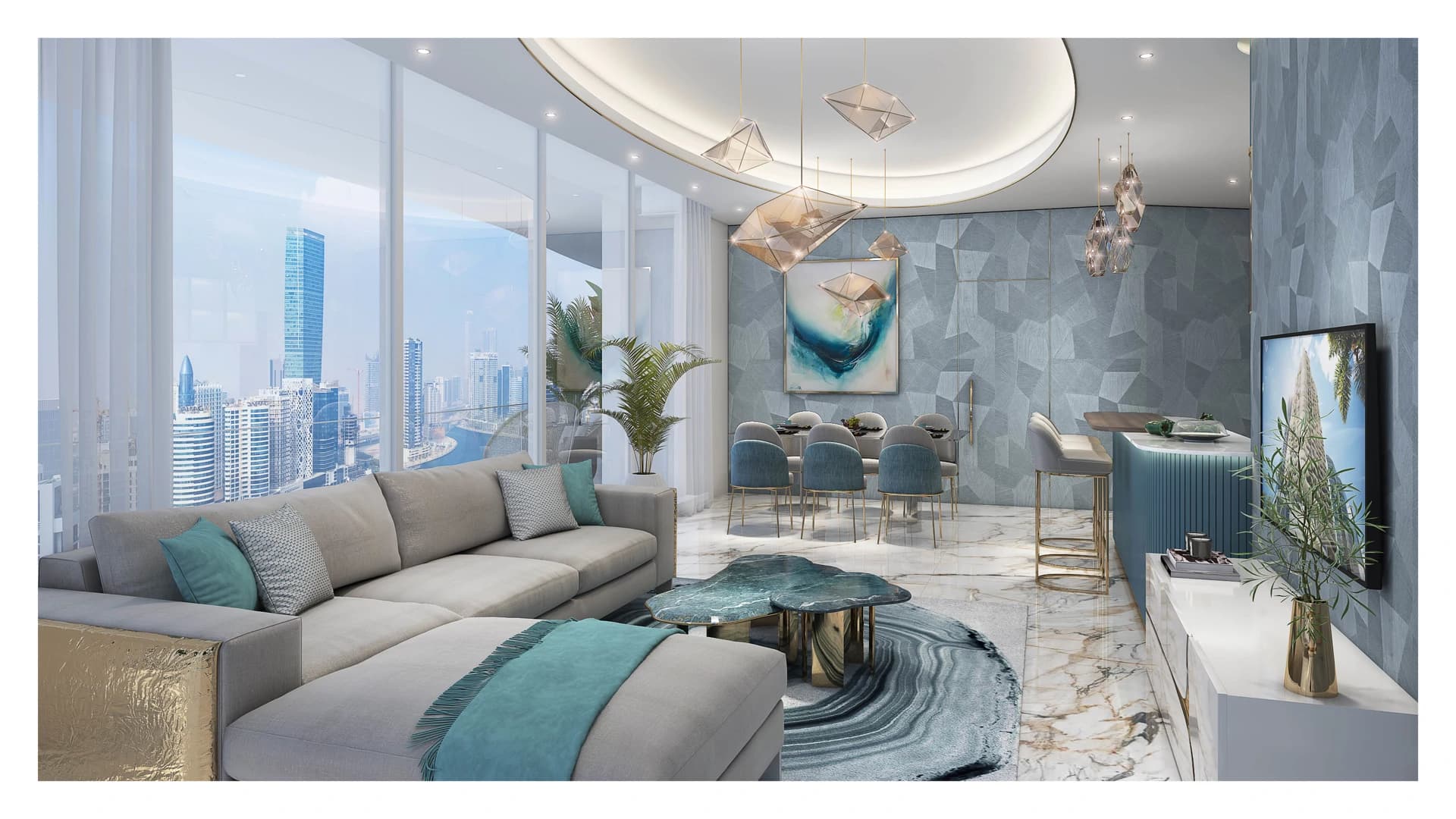 4 Bed Condo/Apartment - Chic Tower by DAMAC | Floor 34 - photo 7