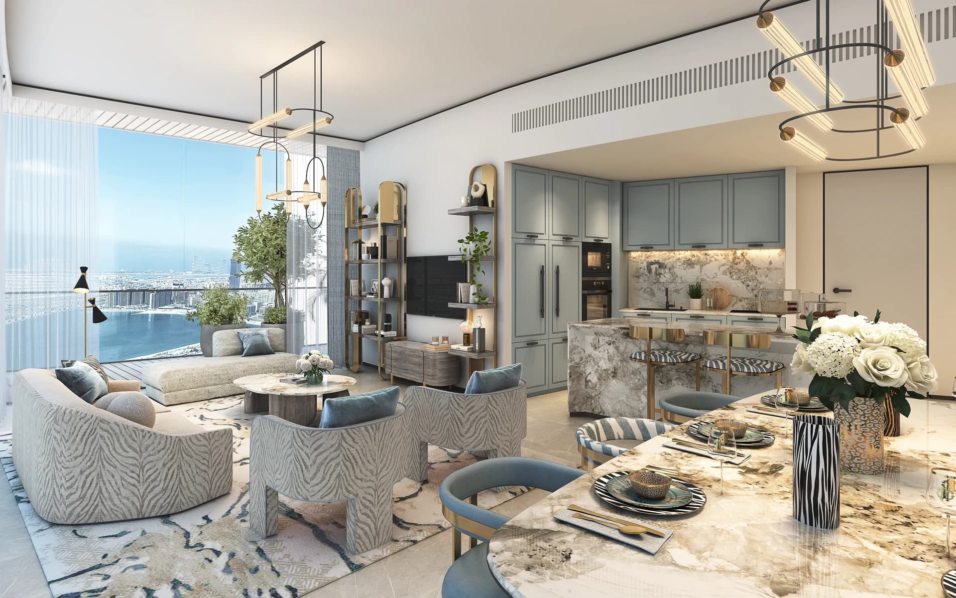 3 Bed Condo/Apartment - DAMAC Bay by Cavalli | Floor 54 - photo 3