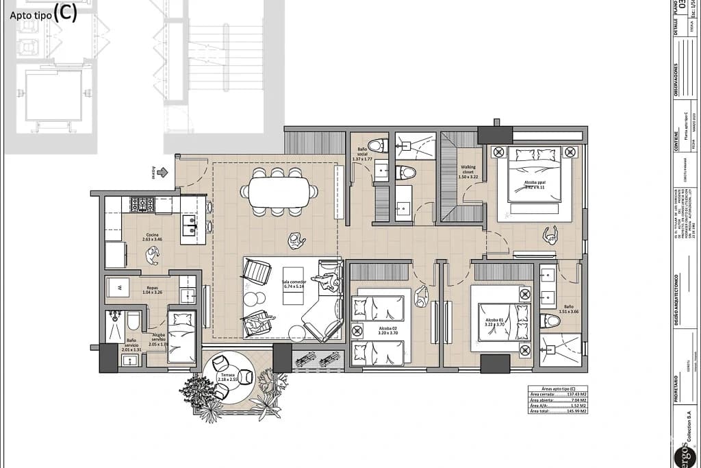3 Bedroom Condo in Santa Maria - photo 17