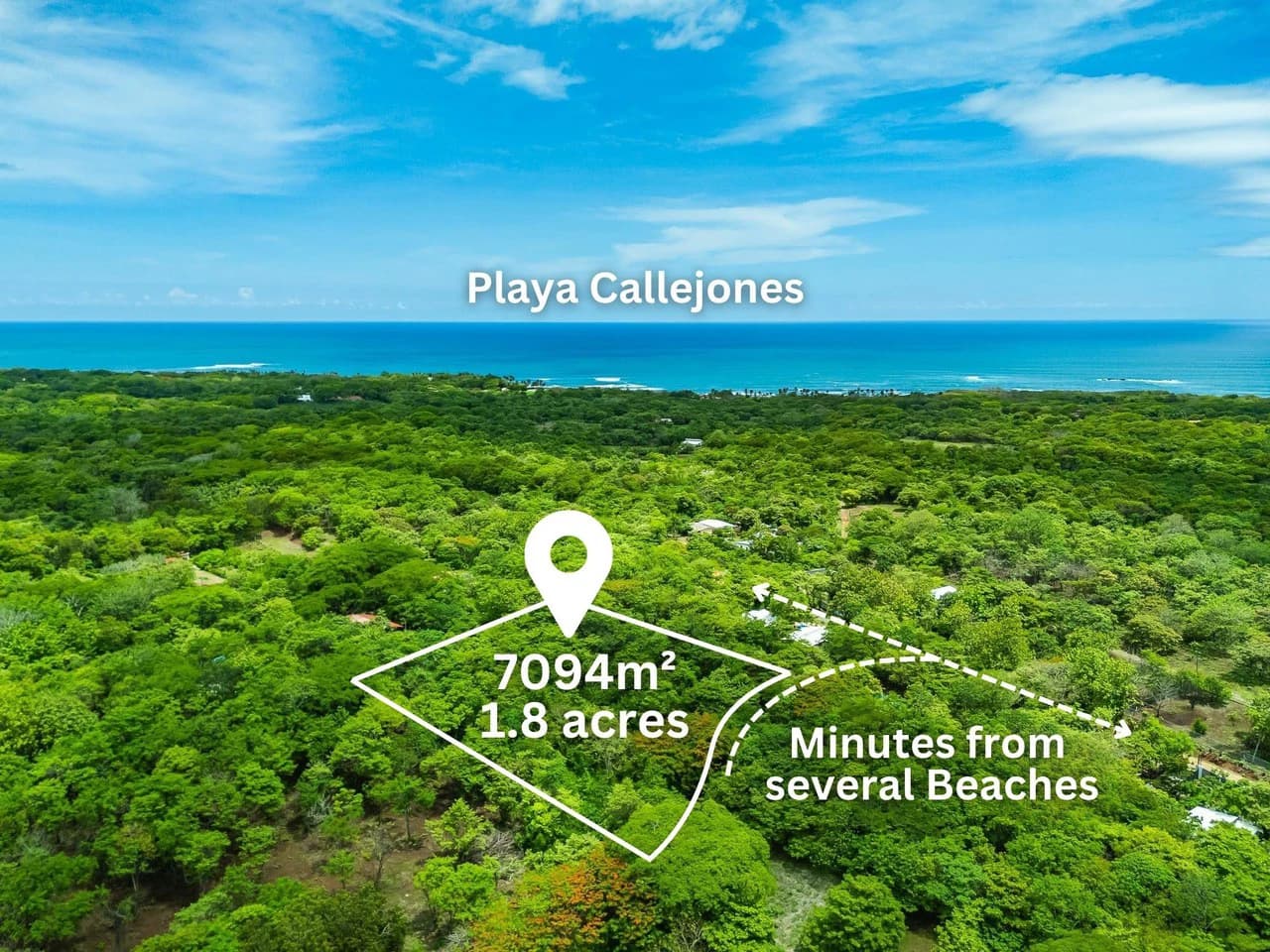 Adventure Meets Nature: Private 1.75acres Lot Minutes from Playa Negra - photo 1