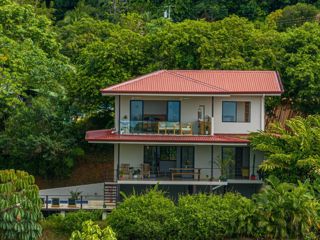 Ocean View Home with Cano Island And Whale Tail Views | San Josecito: Mountain House For Sale in Ojochal - photo 2