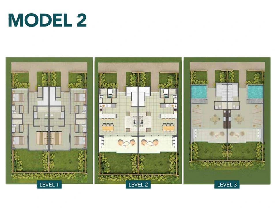 Townhouse B. FF17: Luxurious and spacious Pre-construction townhouse with pool - Within an exclusive community near the sea with a private lake! - photo 10