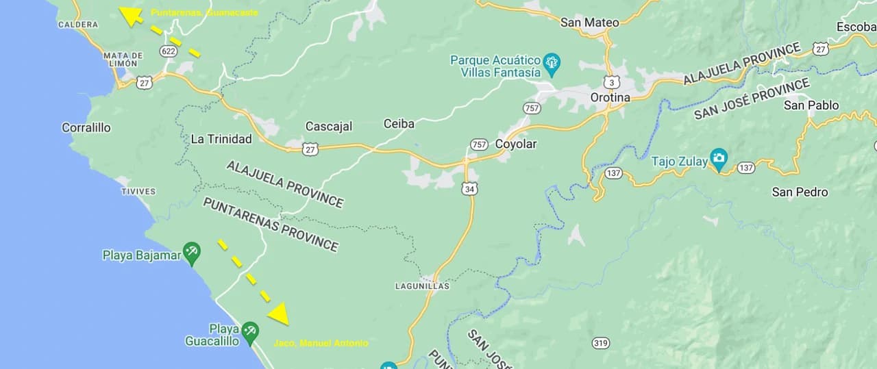Lote Coyolar, Frente a rt 27. Orotina, Puntarenas Costa Rica: Lot in front of Highway, Coyolar, Orotina Costa Rica