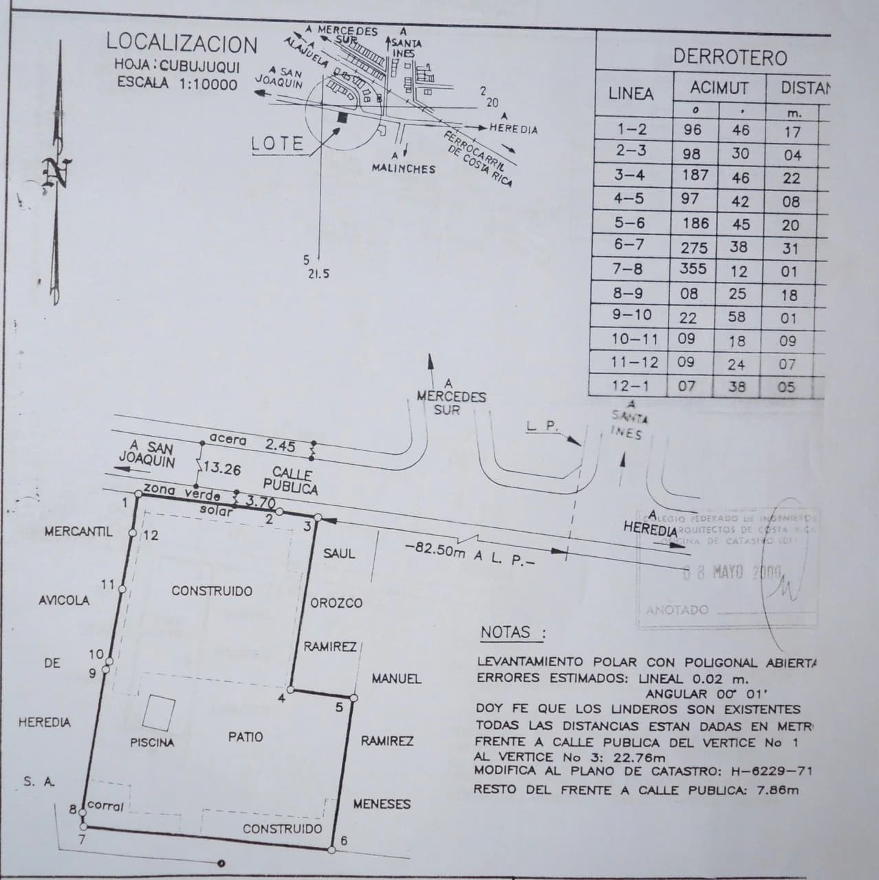 COMERCIAL LOT FOR SALE IN HEREDIA SAN FRANCISCO