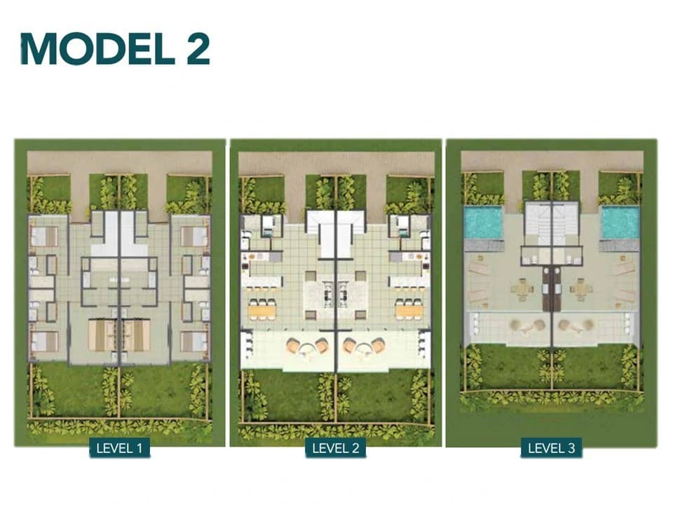 Townhouse B. FF18: Luxurious and spacious Pre-construction townhouse with pool - Within an exclusive community near the sea with a private lake! - photo 2