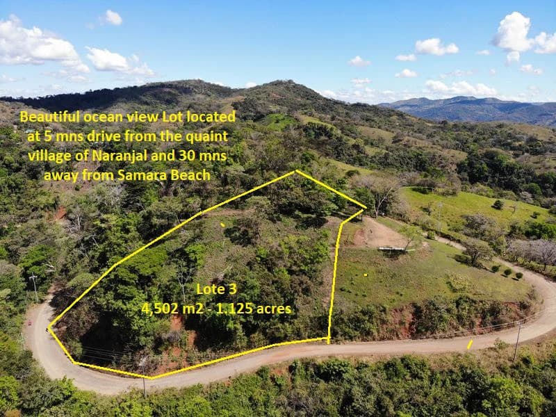 Lote Mirador # 3: Breathtaking Lot with Stunning Ocean Views, Large Building Pad, just 30 minutes from Samara Beach - photo 2