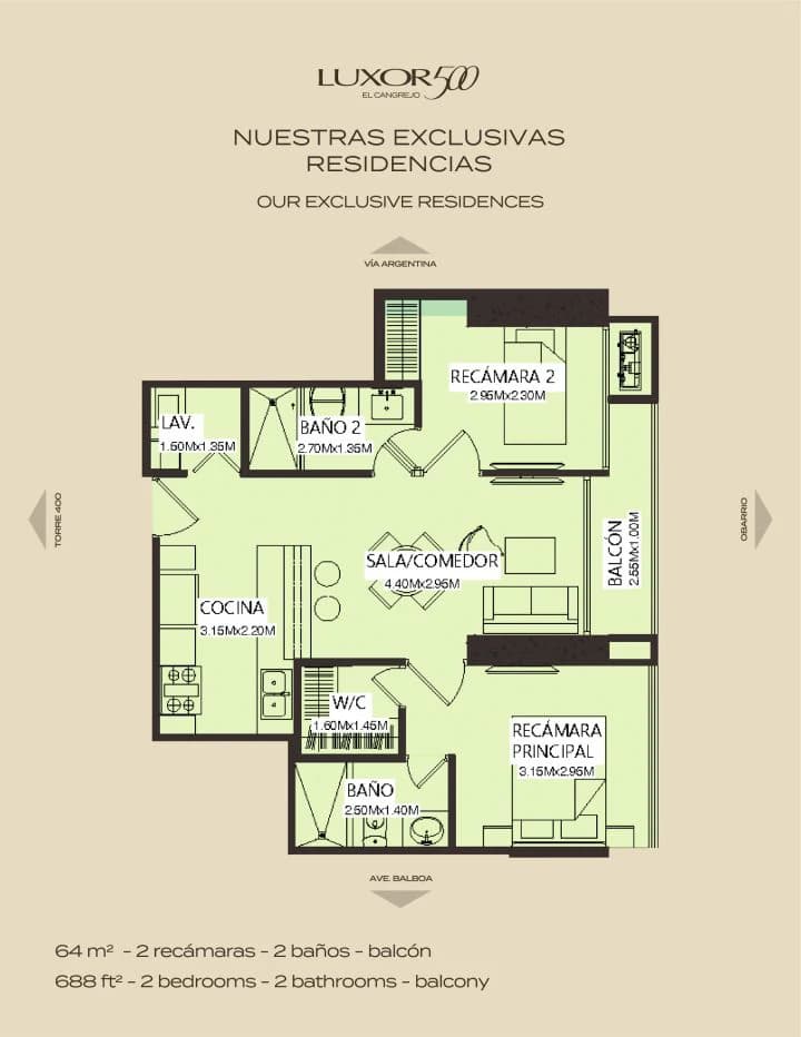 VIBRANT OUTSIDE, SERENE INSIDE | 2-BEDROOM RESIDENCES IN EL CANGREJO FROM $205,158 - photo 5