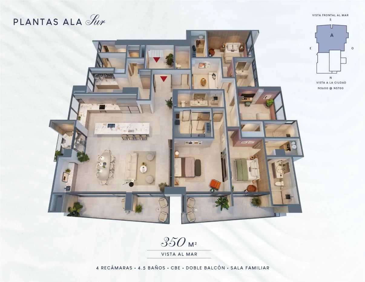 YOUR PRIVATE SKY RESIDENCE ABOVE THE PACIFIC | 350 M² AND 4 BEDROOMS FOR $1,709,015 - photo 5