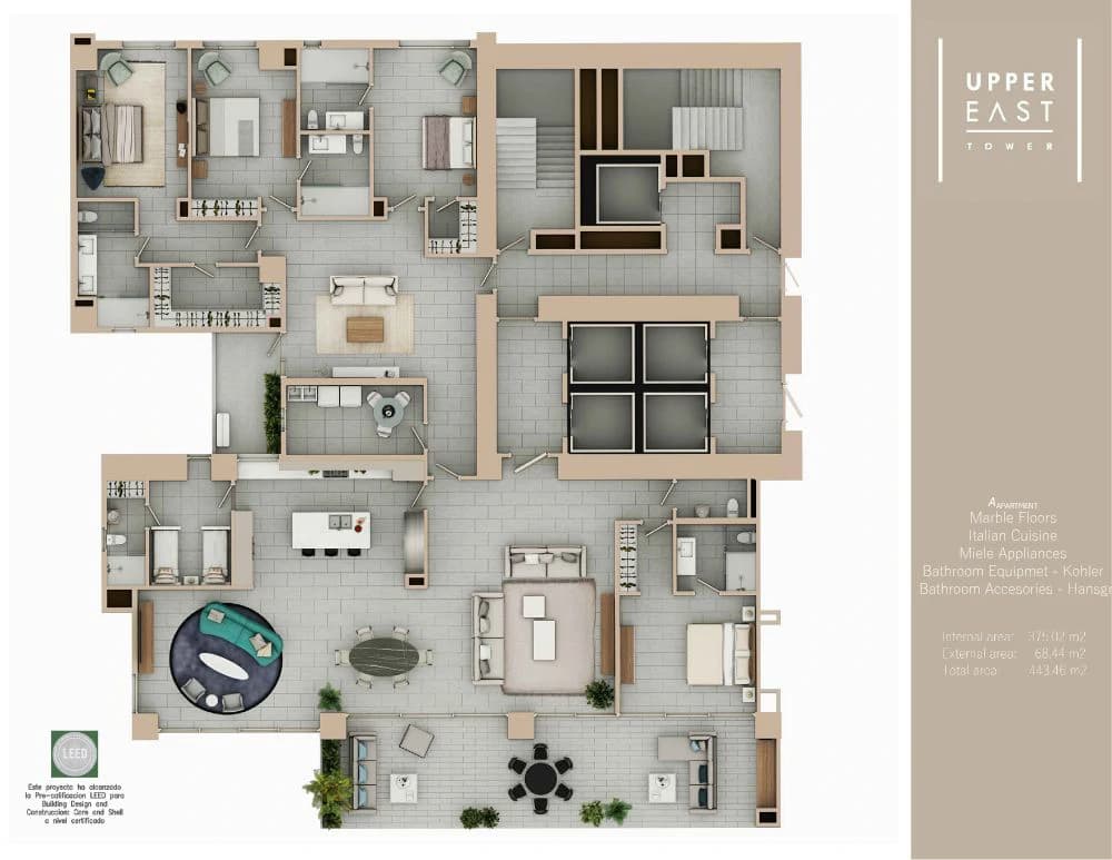 Upper East Tower - Costa del Este - photo 31