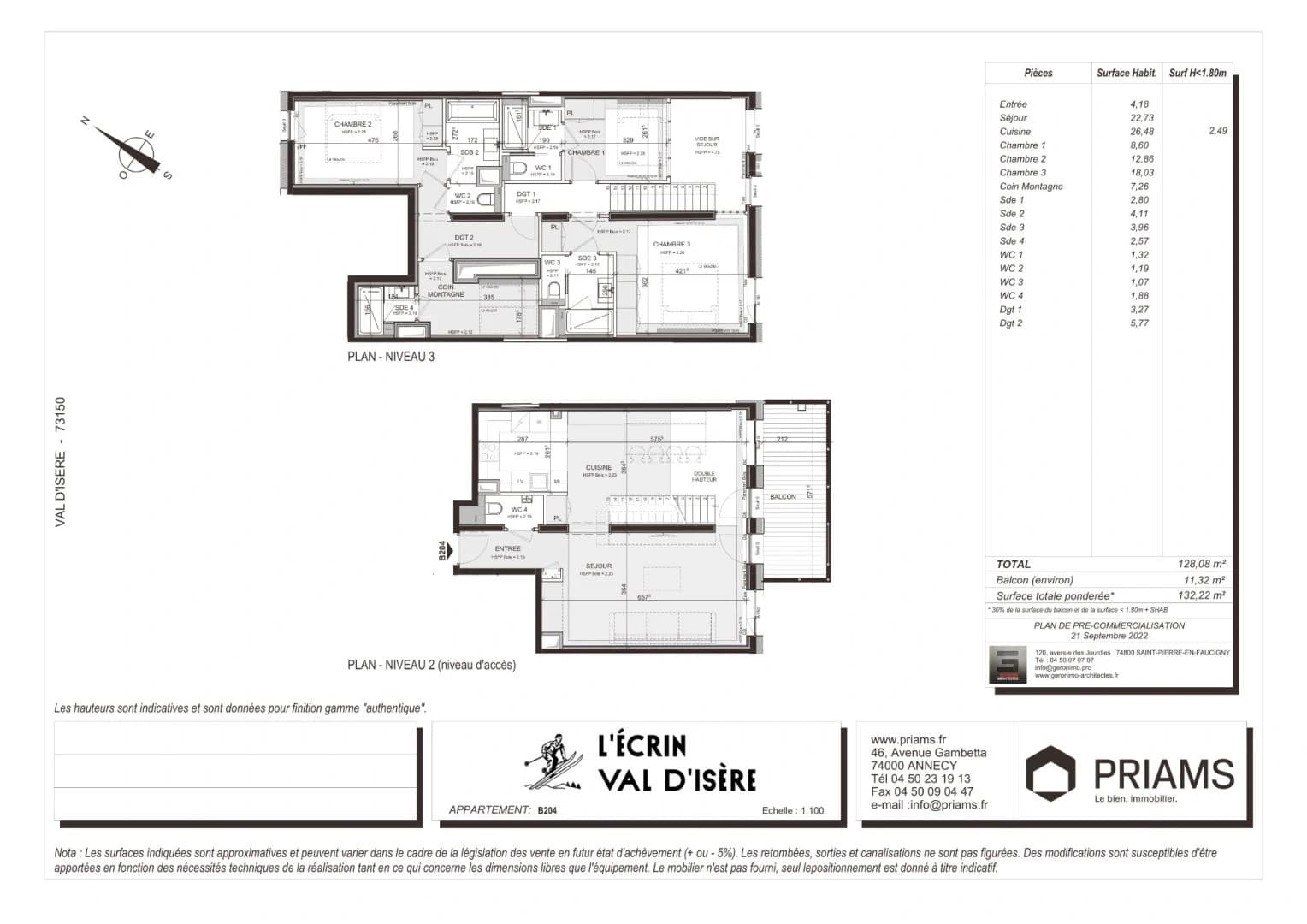 A 3-bed duplex for sale in Val d’Isere ski resort, France - photo 14