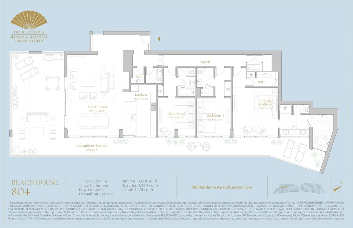 3 Bed Beach House residences for sale at Mandarin Oriental Grand Cayman - photo 36