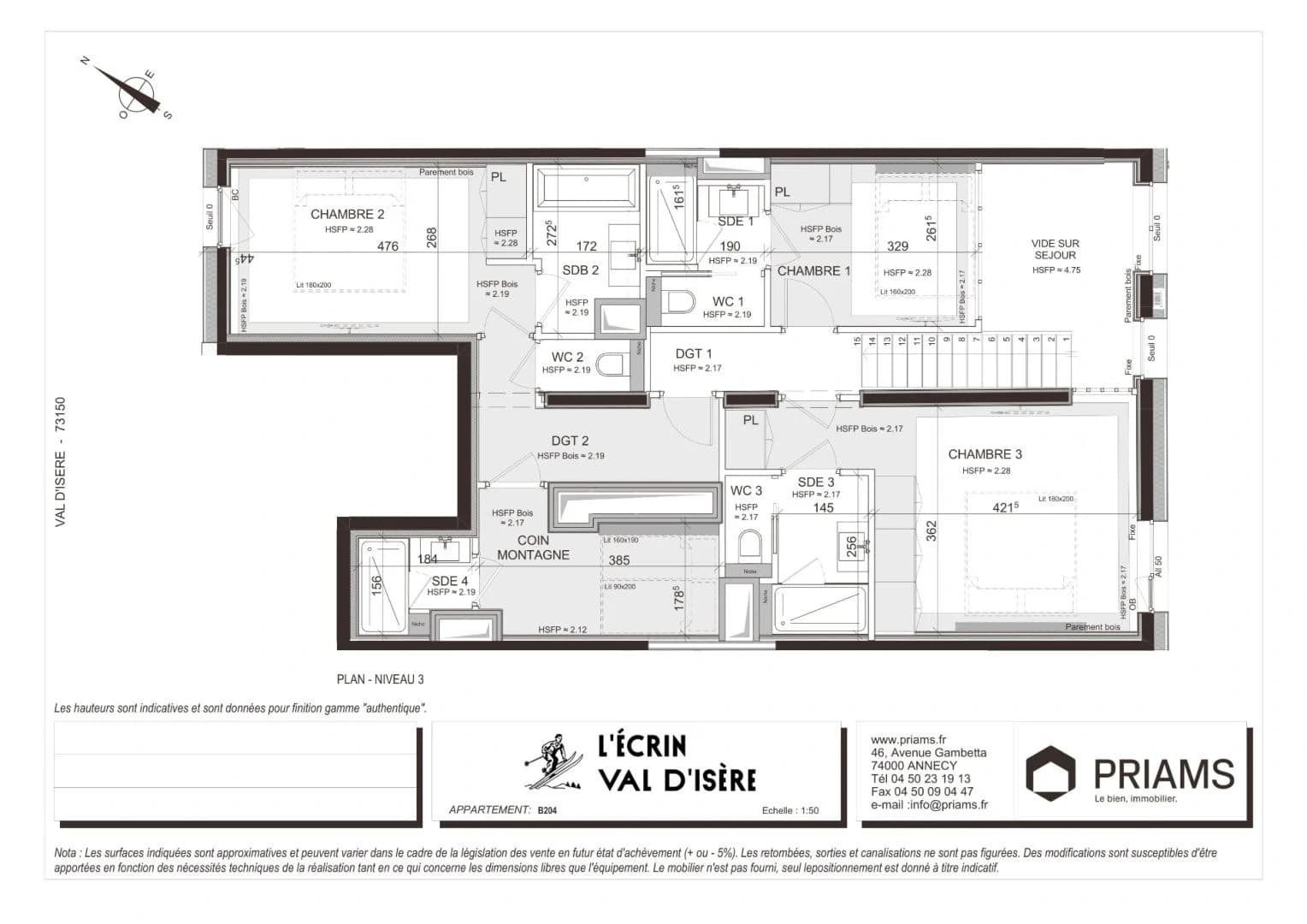 A 3-bed duplex for sale in Val d’Isere ski resort, France - photo 16