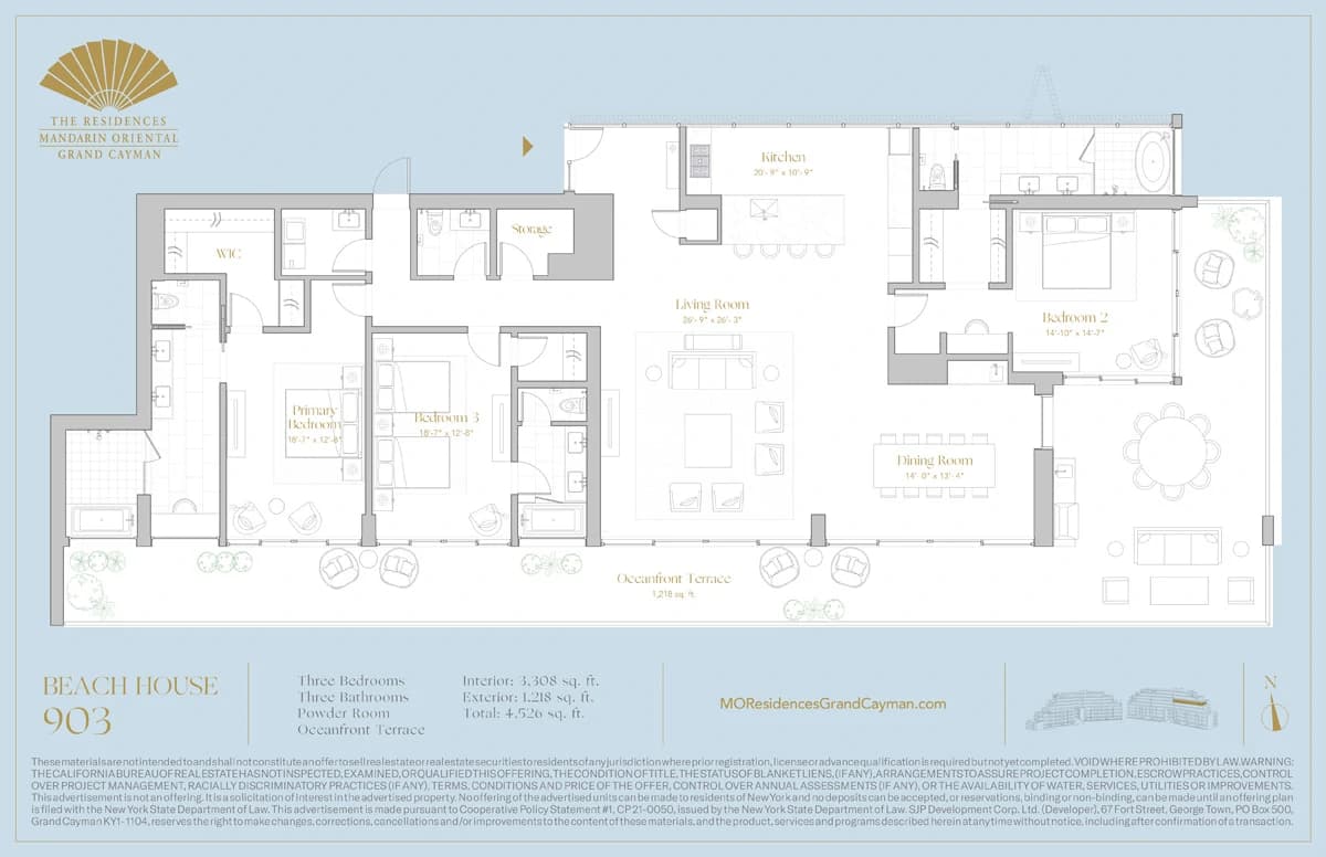 3 Bed Beach House residences for sale at Mandarin Oriental Grand Cayman - photo 40