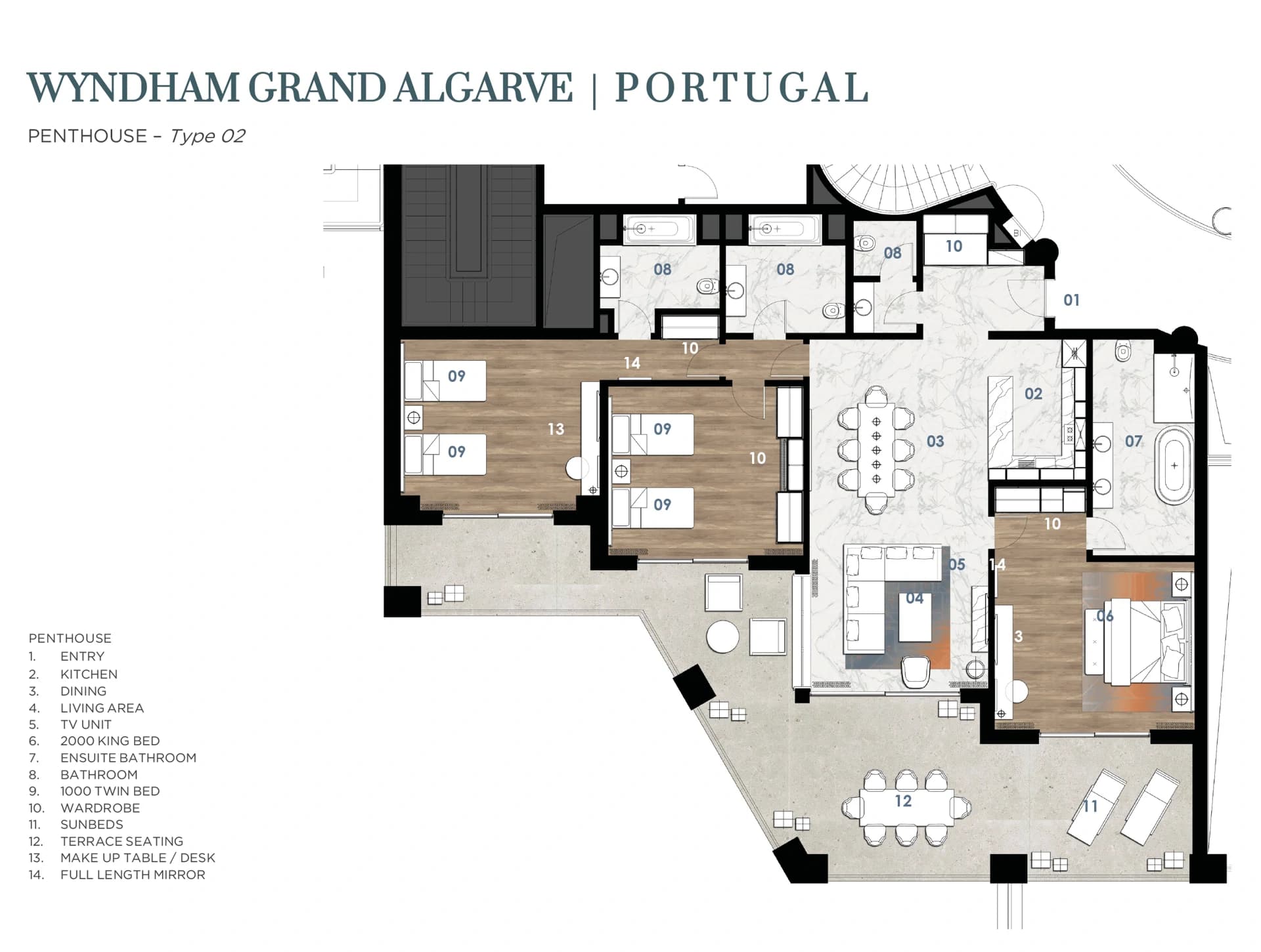 3 bed luxury penthouses for sale | Wyndham Grand Algarve - photo 26